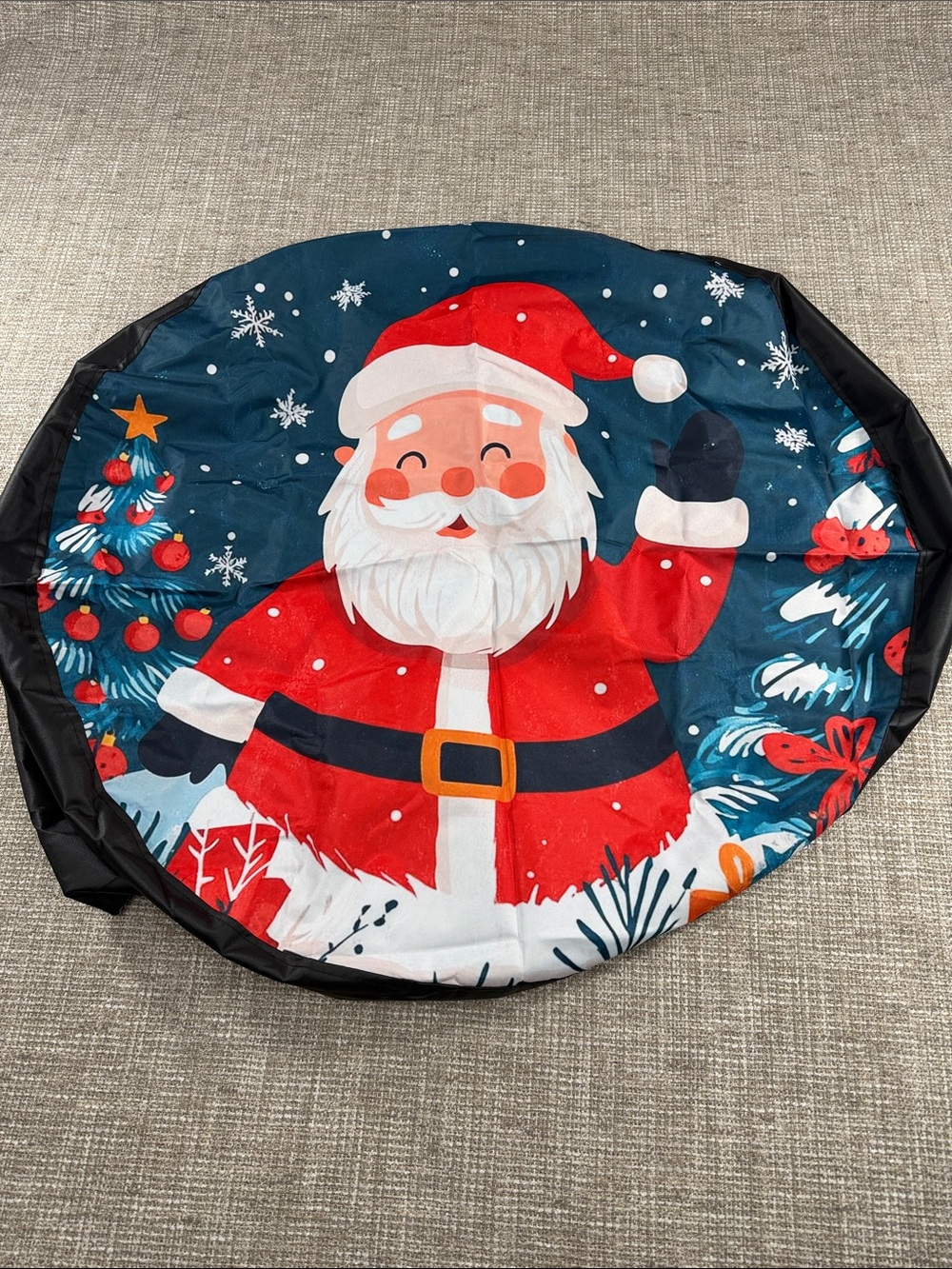 Santa Claus Holiday 15in extra tire cover jeep festive